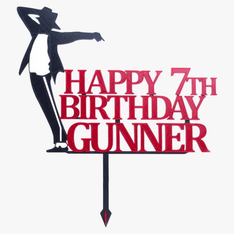 Michael Jackson Smooth Criminal Cake Topper Personalized 3D Wade