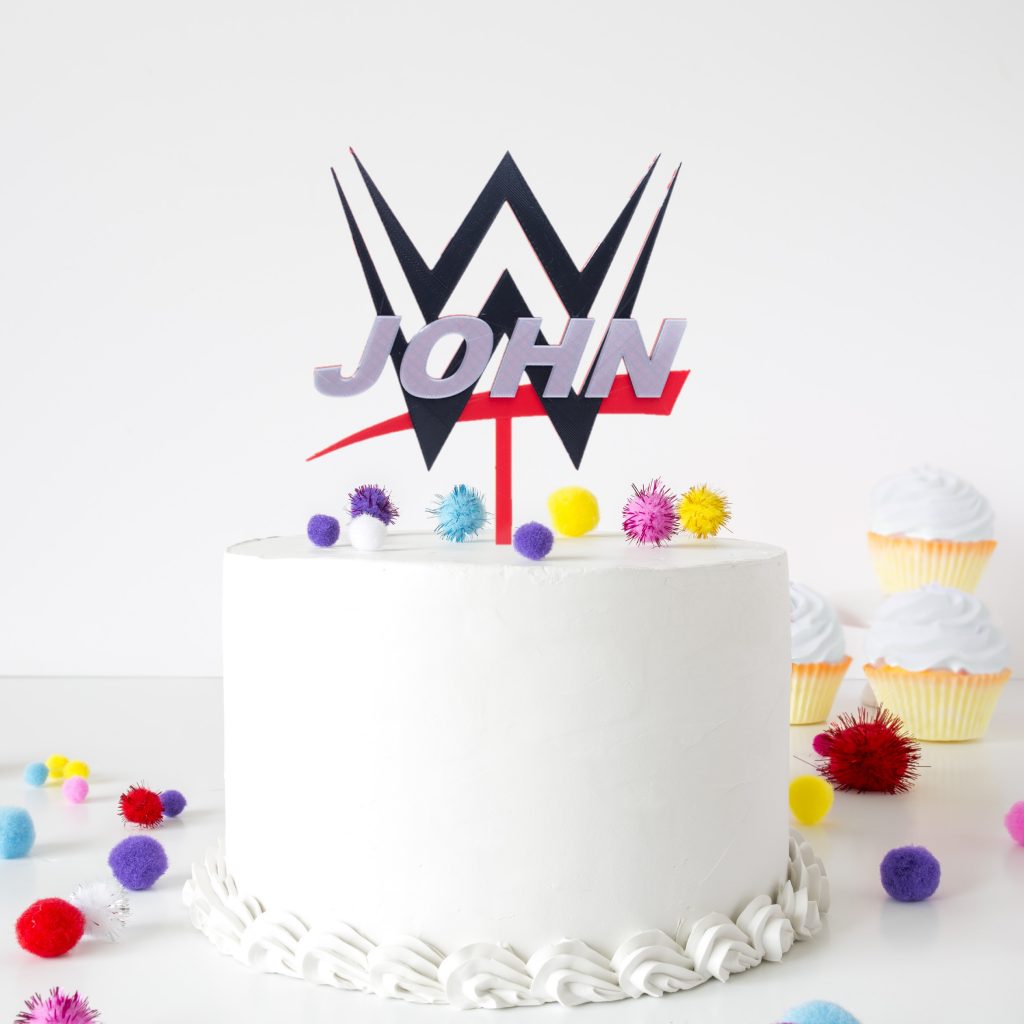 WWE Wrestling Personalized Birthday Cake Topper 3D Wade Creations