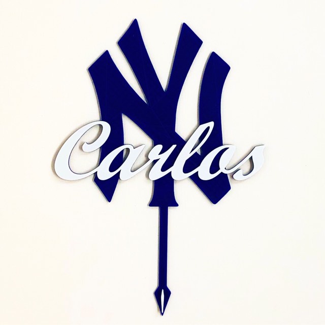 New York Yankees Personalized Birthday Cake Topper - 3D Wade Creations
