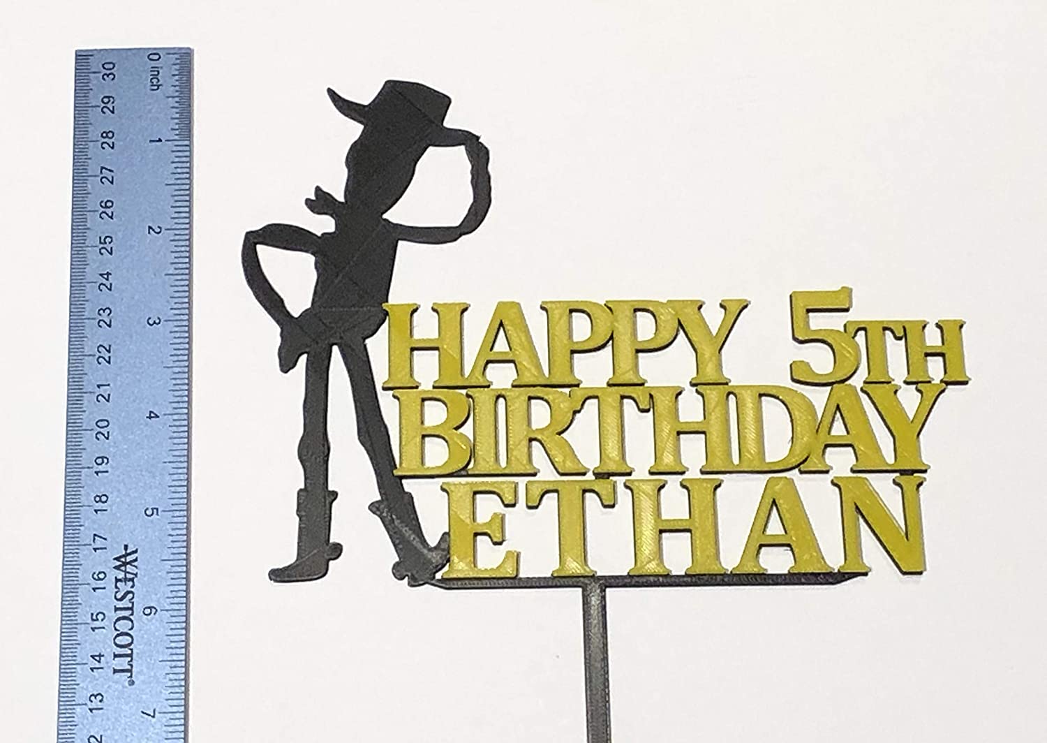 Woody Toy Story Personalized Cake Topper - 3D Wade Creations